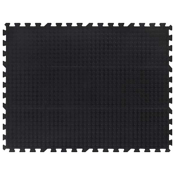 vidaXL kummist p&otilde;randamatt, must, 12 mm, 90 x 120 cm