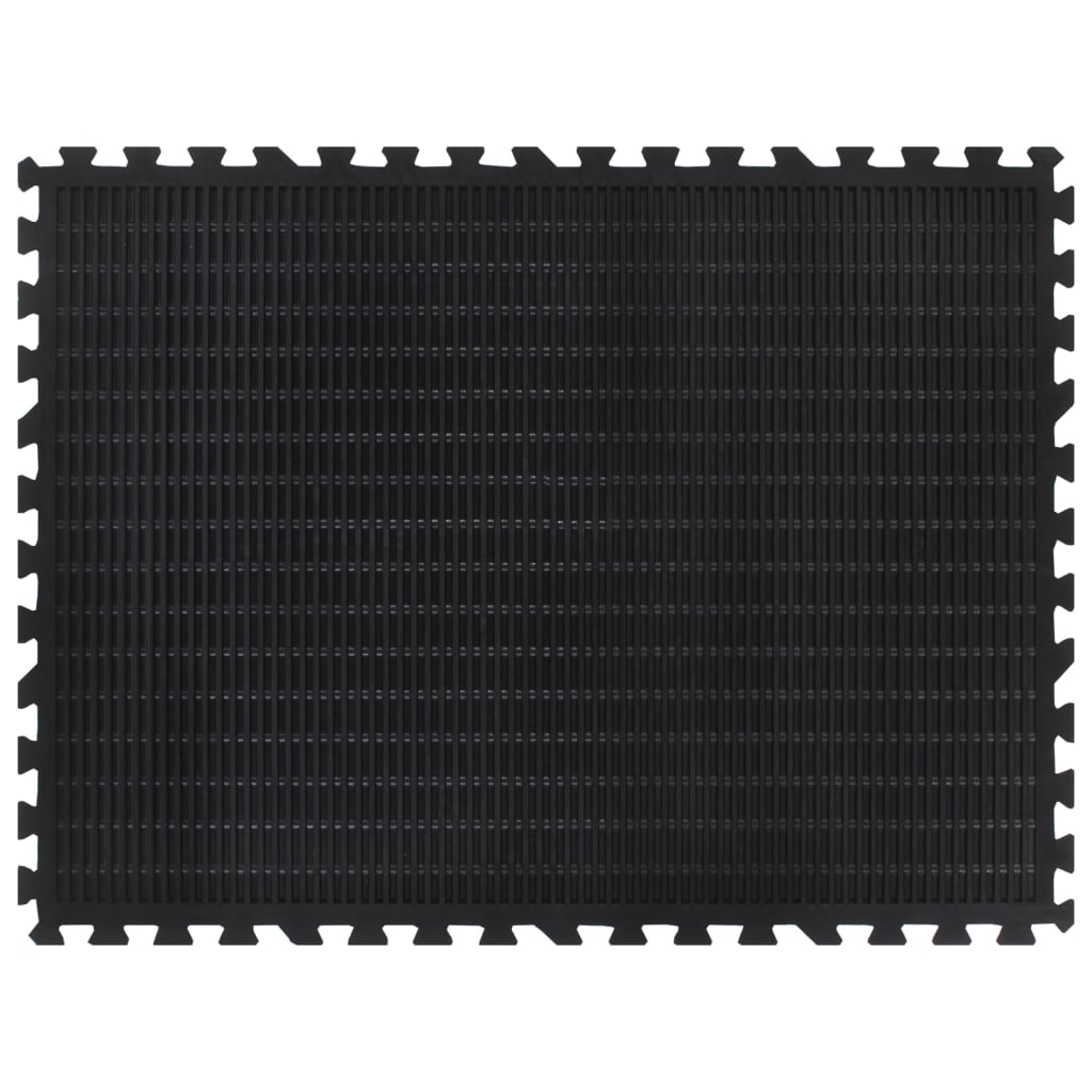 Thumbnail - vidaXL Gummi-Bodenfliese Schwarz 12 mm 90x120 cm