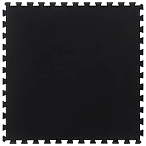 vidaXL kummist p&otilde;randamatt, must, 12 mm, 100x100 cm