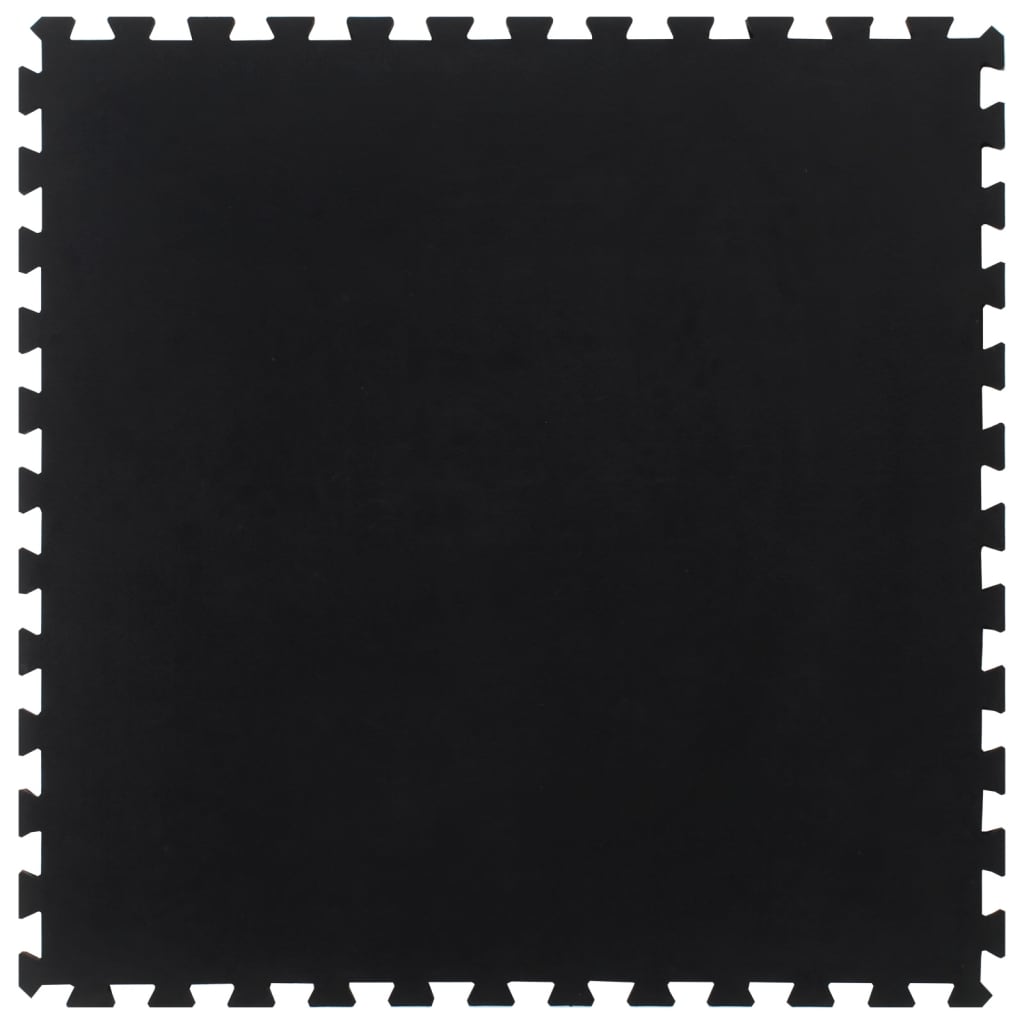 vidaXL Gumová podlahová dlaždice černá 12 mm 100 x 100 cm