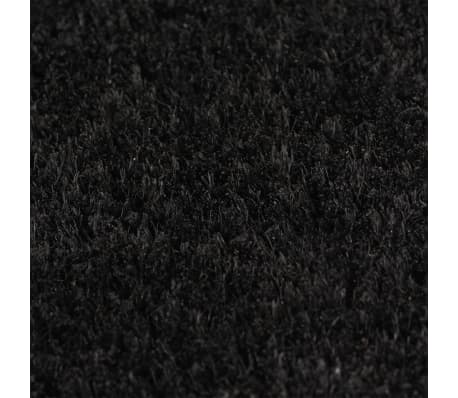 vidaXL Fu&szlig;matte Schwarz 40x60 cm Kokosfaser Getuftet