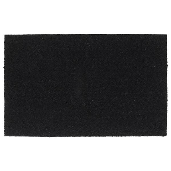 vidaXL uksematt, must, 50x80 cm, flokeeritud kookoskiud