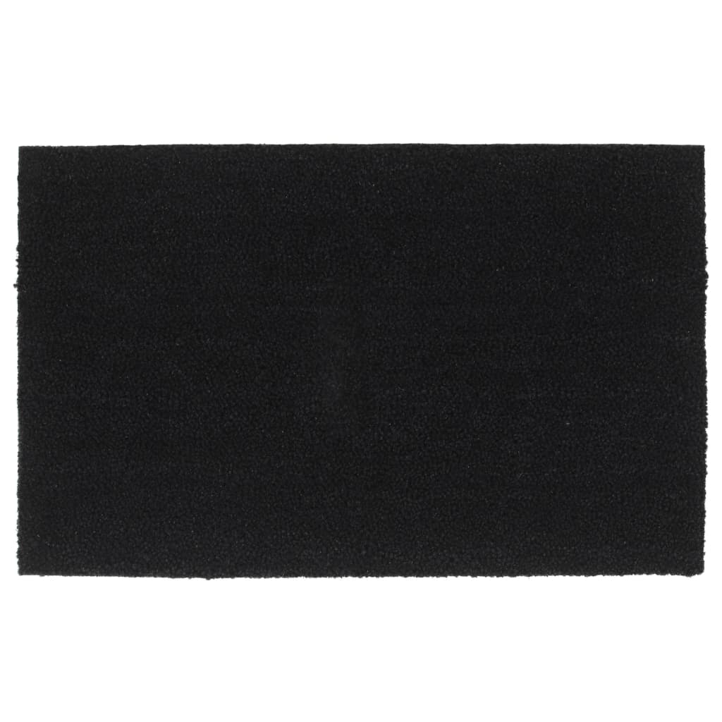 vidaXL Fußmatte Schwarz 50x80 cm Kokosfaser Getuftet