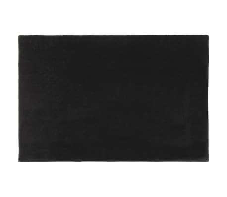 vidaXL Tapis de porte noir 60x90 cm fibre de coco touffet&eacute;
