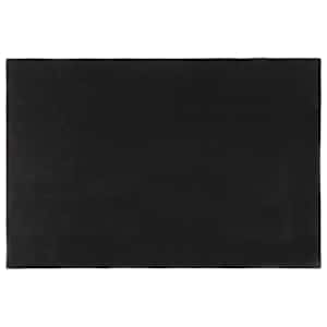 vidaXL Tapis de porte noir 60x90 cm fibre de coco touffet&eacute;