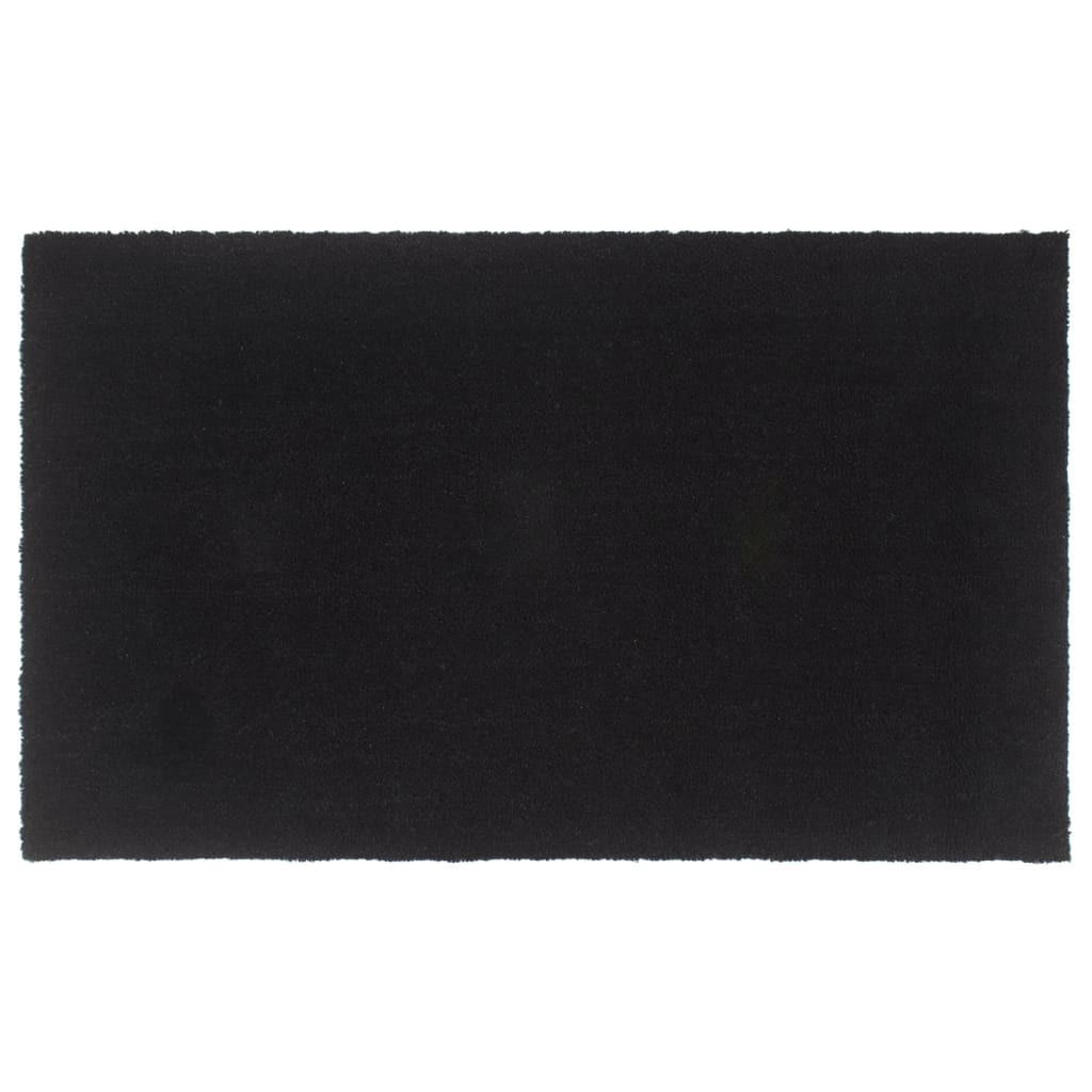 Fußmatte Schwarz 90×150 cm Kokosfaser Getuftet