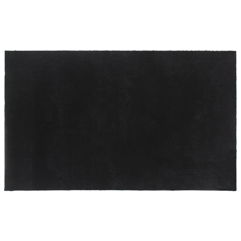 vidaXL Deurmat 90x150 cm getufte kokosvezel zwart afbeelding
