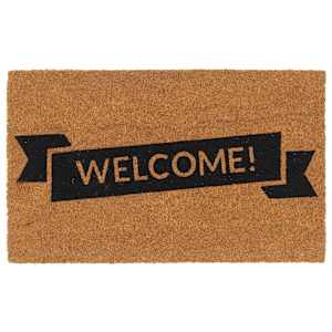 Predpražnik naravne barve 45x75 cm tkana kokosova vlakna