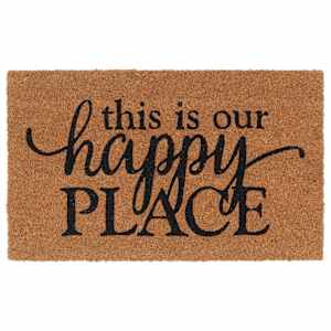 Predpražnik naravne barve 45x75 cm tkana kokosova vlakna