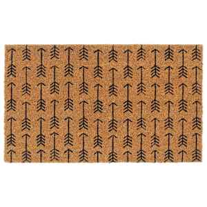 Predpražnik naravne barve 45x75 cm tkana kokosova vlakna