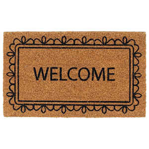 Predpražnik naravne barve 45x75 cm tkana kokosova vlakna