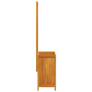 Truhlík s treláží 55 x 29,5 x 132 cm masivní akácie - obrázek 5