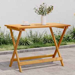 Skládací zahradní stůl 90 x 52,5 x 65 cm masivní akáciové dřevo - obrázek 1