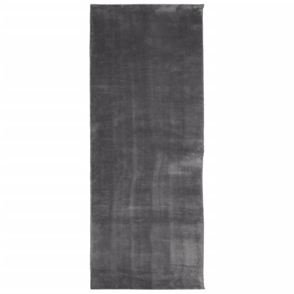 vidaXL Koberec HUARTE krátky vlas mäkký umývateľný antracit 80x200 cm