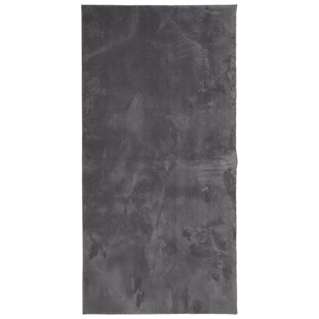vidaXL Koberec HUARTE krátky vlas mäkký umývateľný antracit 100x200 cm