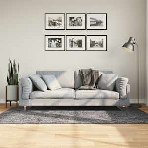 Koberec HUARTE krátký vlas měkký a pratelný antracit 100x200 cm - obrázek 1