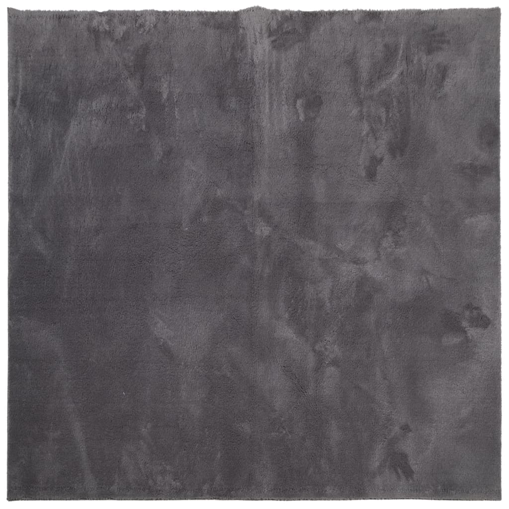 vidaXL Koberec HUARTE krátký vlas měkký a pratelný antracit 160x160 cm