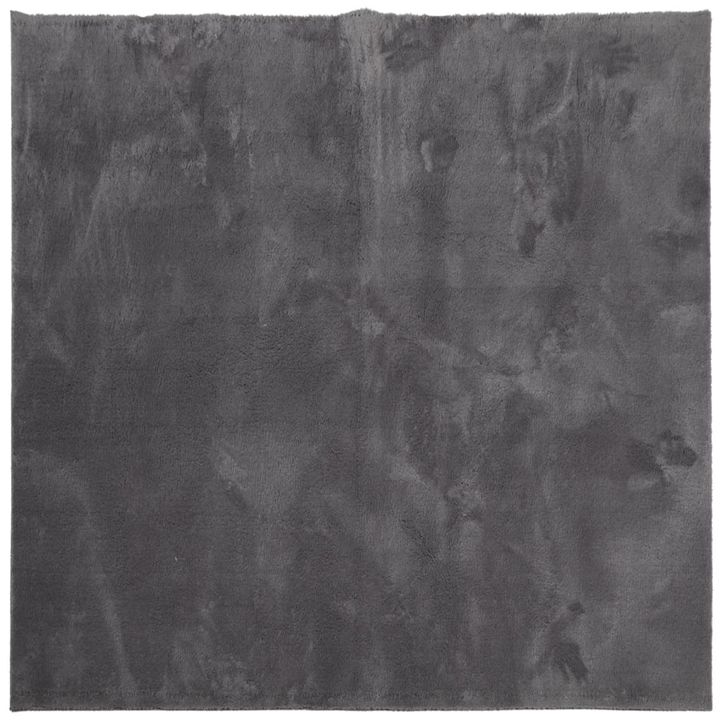 vidaXL Koberec HUARTE krátky vlas mäkký umývateľný antracit 200x200 cm