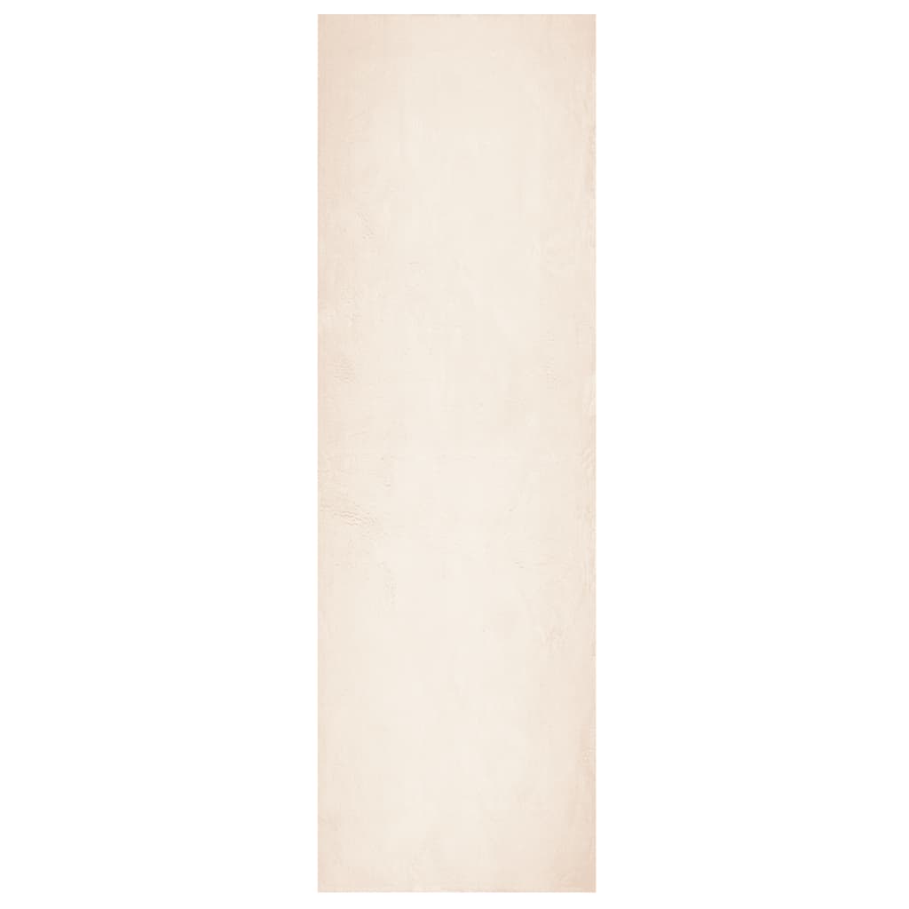 vidaXL Koberec HUARTE krátký vlas měkký a pratelný béžový 80x250 cm