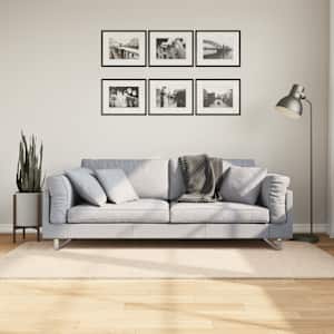 Koberec HUARTE krátký vlas měkký a pratelný béžový 100x200 cm - obrázek 1