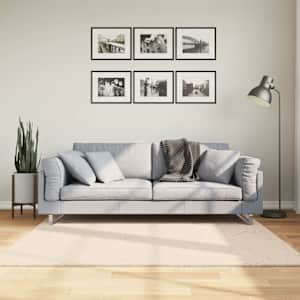 Koberec HUARTE krátký vlas měkký a pratelný béžový 160x160 cm - obrázek 1