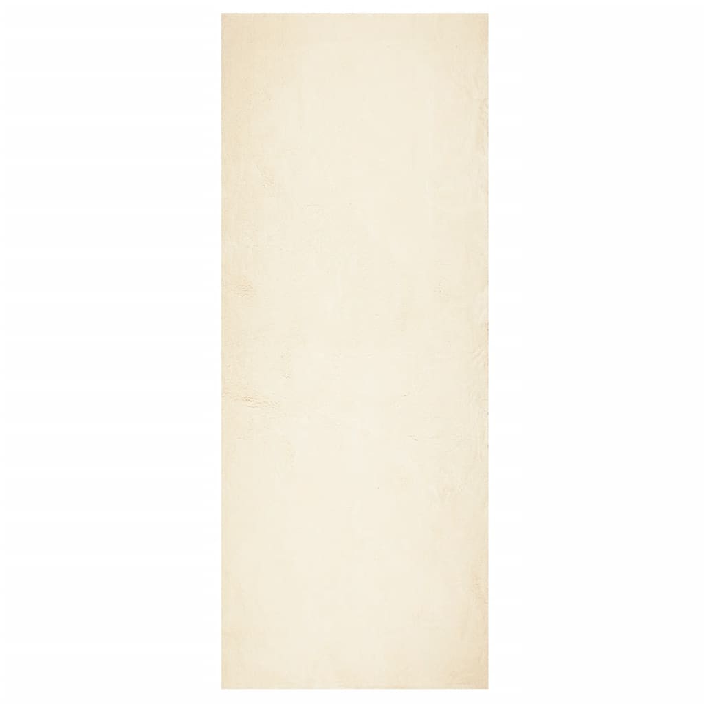 vidaXL Koberec HUARTE krátky vlas mäkký a umývateľný krémový 80x250 cm