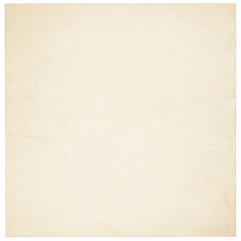 vidaXL Koberec HUARTE krátký vlas měkký a pratelný krémový 120x120 cm