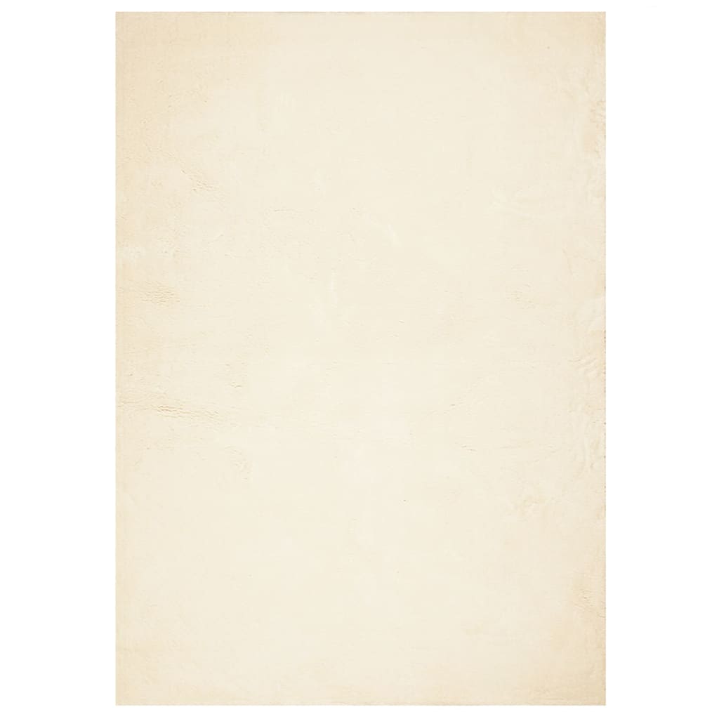 vidaXL Koberec HUARTE krátký vlas měkký a pratelný krémový 120x170 cm