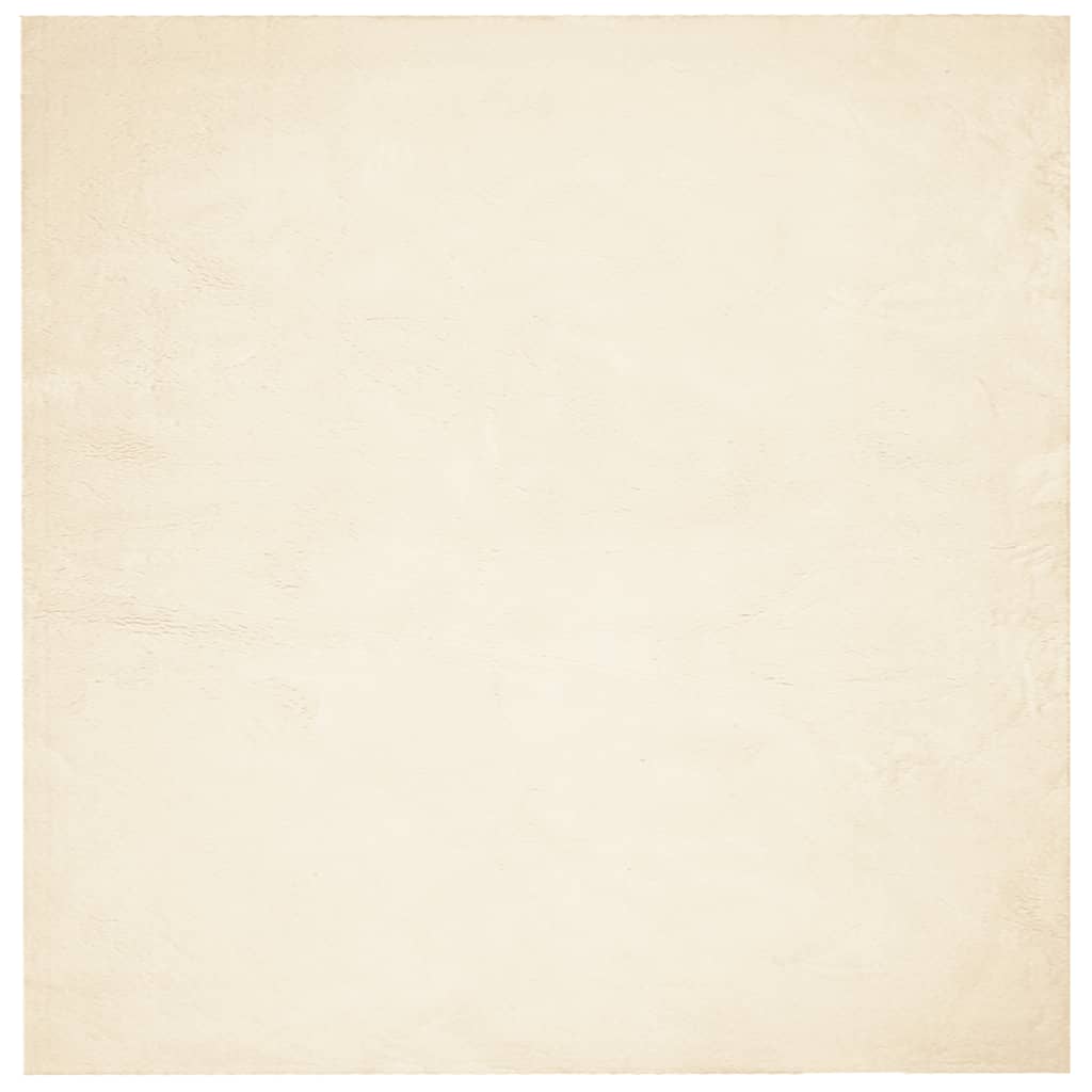 vidaXL Koberec HUARTE s krátkym vlakom umývateľný krémový 200x200 cm