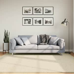 Koberec HUARTE krátký vlas měkký a pratelný krémový 200x200 cm - obrázek 1