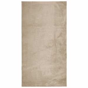 vidaXL vaip "HUARTE", l&uuml;hikese narmaga, pehme, pestav, beež, 60x110 cm