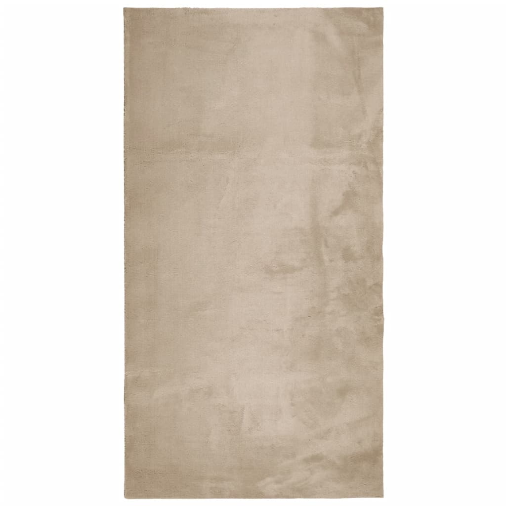 vidaXL Koberec HUARTE s krátkym vlakom umývateľný pieskový 60x110 cm
