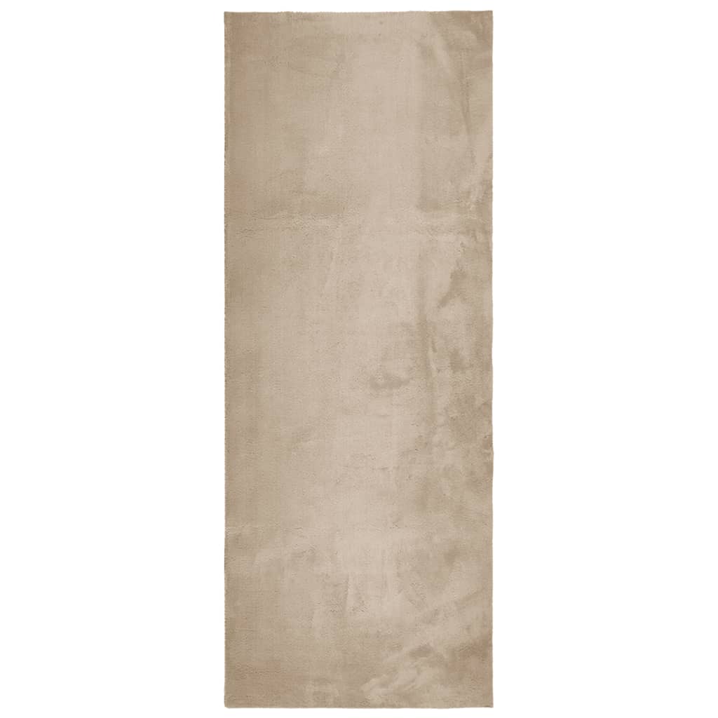 vidaXL Koberec HUARTE s krátkym vlakom umývateľný pieskový 80x200 cm