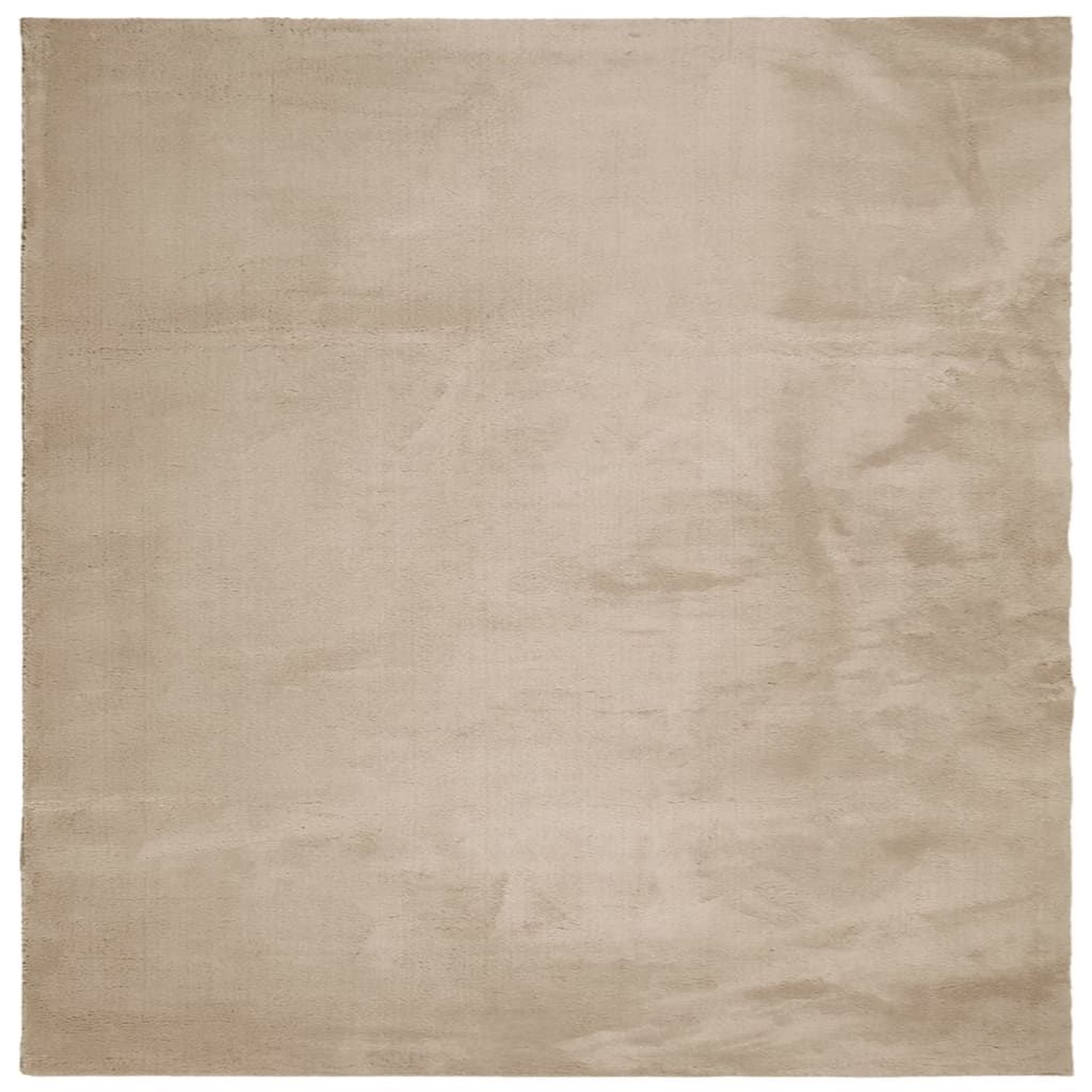 vidaXL Koberec HUARTE krátký vlas měkký a pratelný pískový 120x120 cm