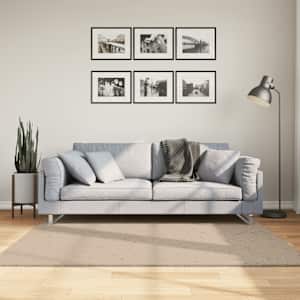 Koberec HUARTE krátký vlas měkký a pratelný pískový 160x160 cm - obrázek 1