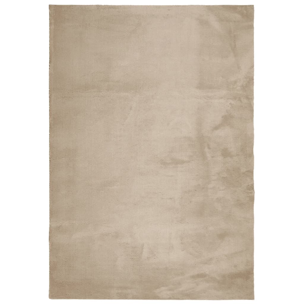 vidaXL Koberec HUARTE s krátkym vlakom umývateľný pieskový 160x230 cm