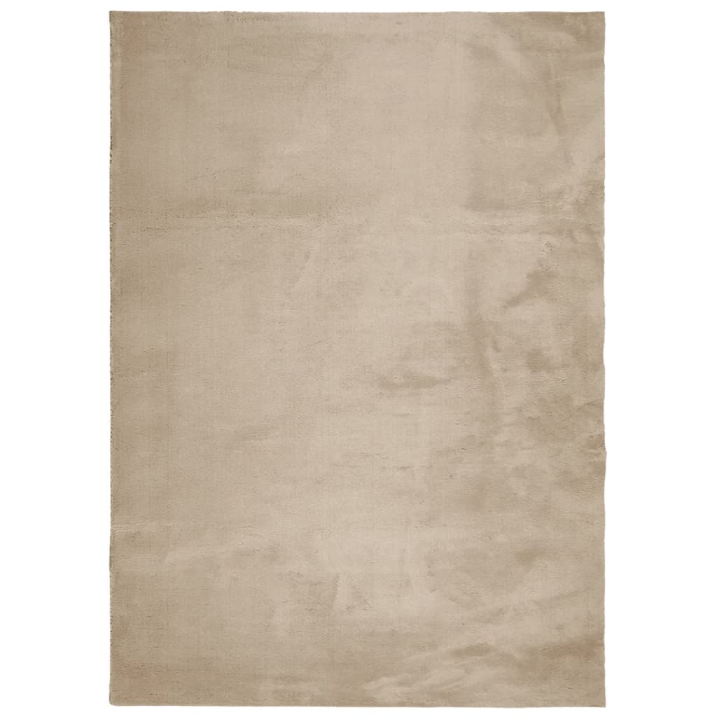 vidaXL Koberec HUARTE s krátkym vlakom umývateľný pieskový 240x340 cm