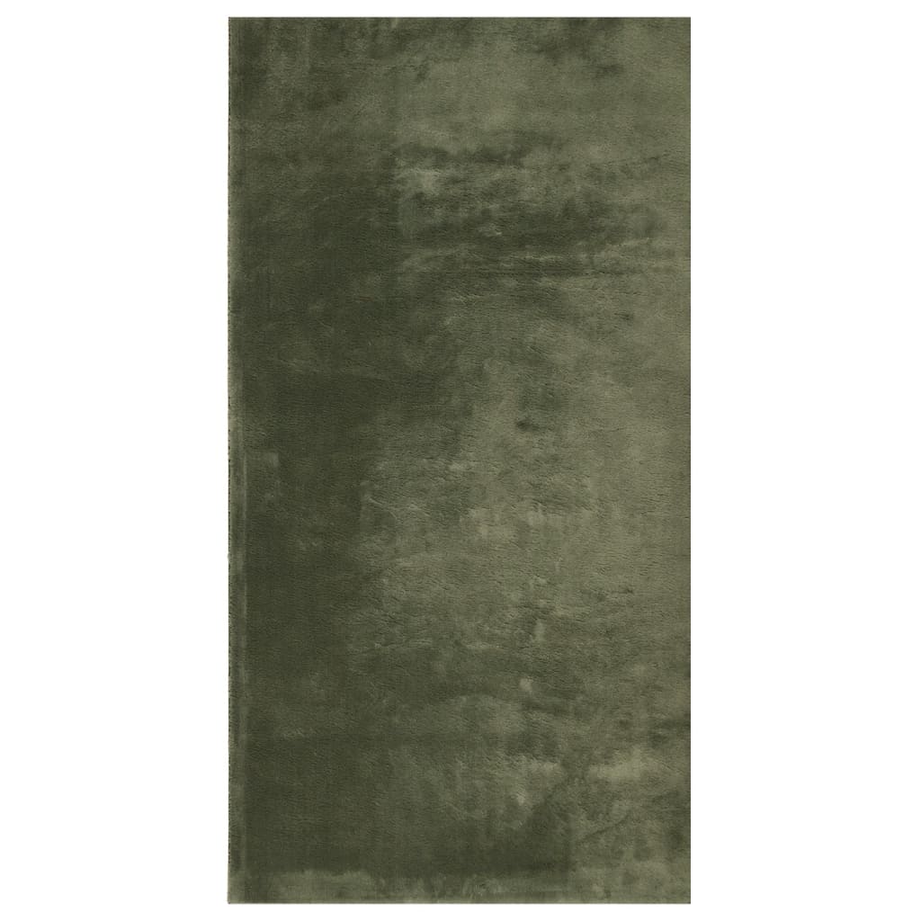 vidaXL Koberec HUARTE krátký vlas měkký pratelný lesní zeleň 60x110 cm