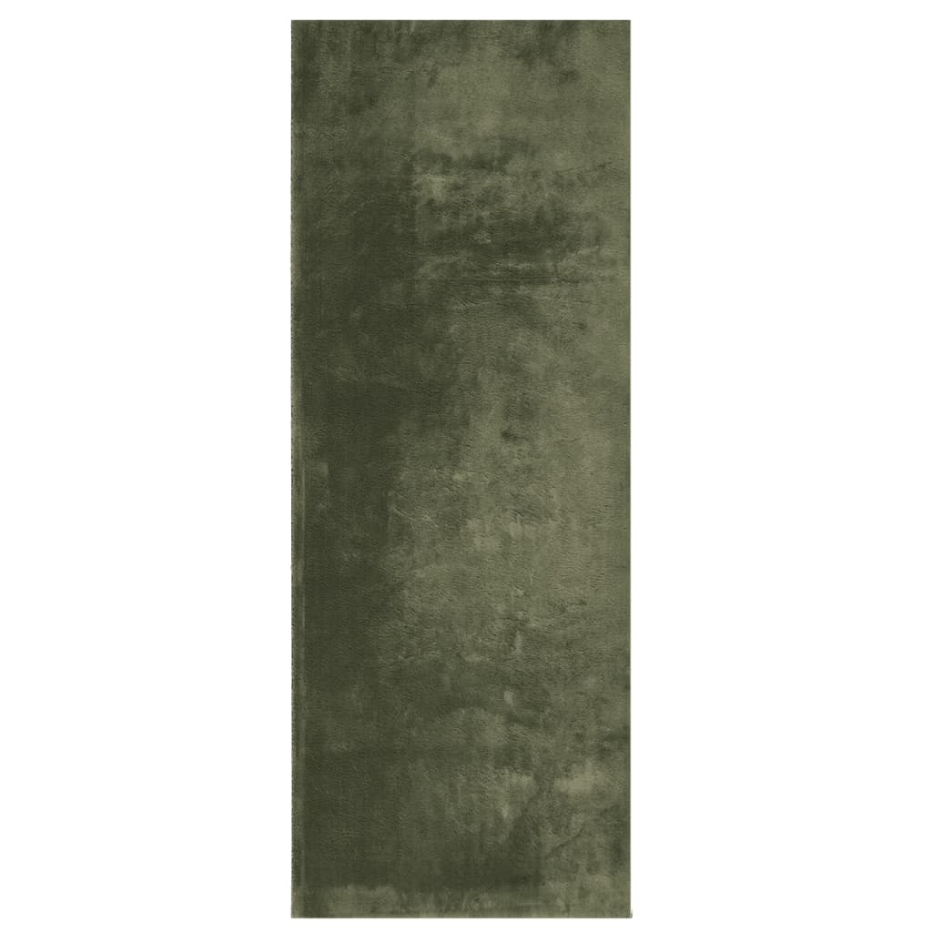vidaXL Koberec HUARTE krátky vlas mäkký umývateľný zelený 80x200 cm