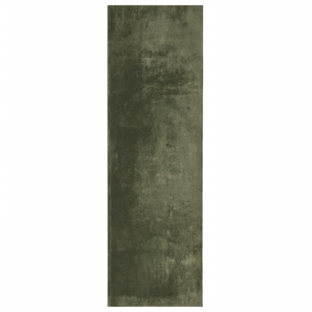 vidaXL Koberec HUARTE krátky vlas mäkký umývateľný zelený 80x250 cm