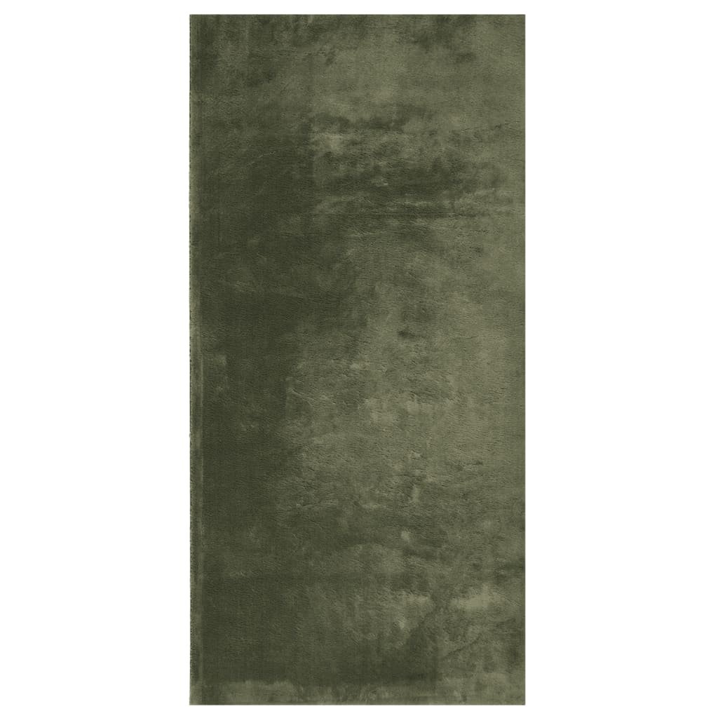 vidaXL Koberec HUARTE krátký vlas měkký pratelný lesní zeleň 100x200cm