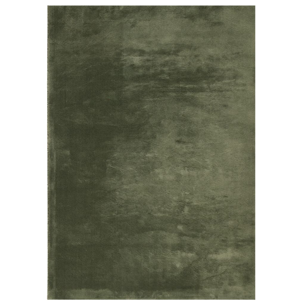 vidaXL Koberec HUARTE krátký vlas měkký pratelný lesní zeleň 140x200cm