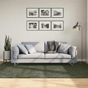 Koberec HUARTE krátký vlas měkký pratelný lesní zeleň 160x230cm - obrázek 1