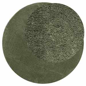 vidaXL Tapis HUARTE &agrave; poils courts doux et lavable vert for&ecirc;t &Oslash; 160 cm