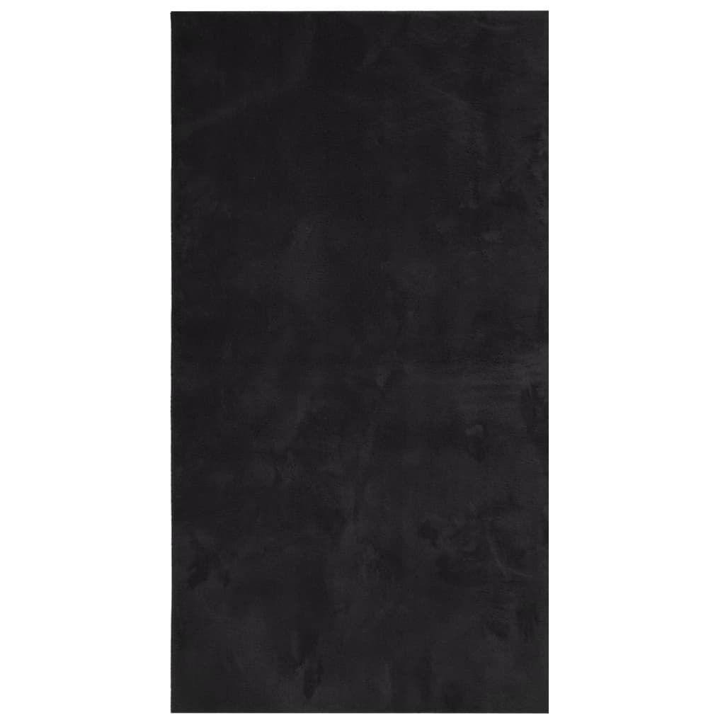 vidaXL Koberec HUARTE s krátkym vlakom umývateľný čierny 60x110 cm