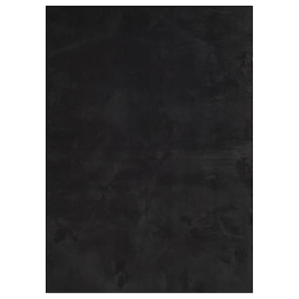 vidaXL vaip HUARTE, l&uuml;hikese narmaga, pestav, must, 160x230 cm