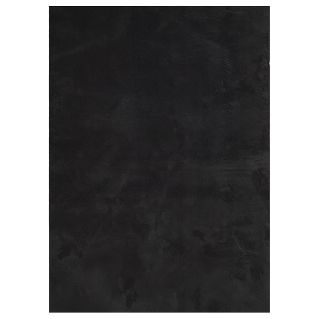 vidaXL Koberec HUARTE krátký vlas měkký a pratelný černý 160x230 cm