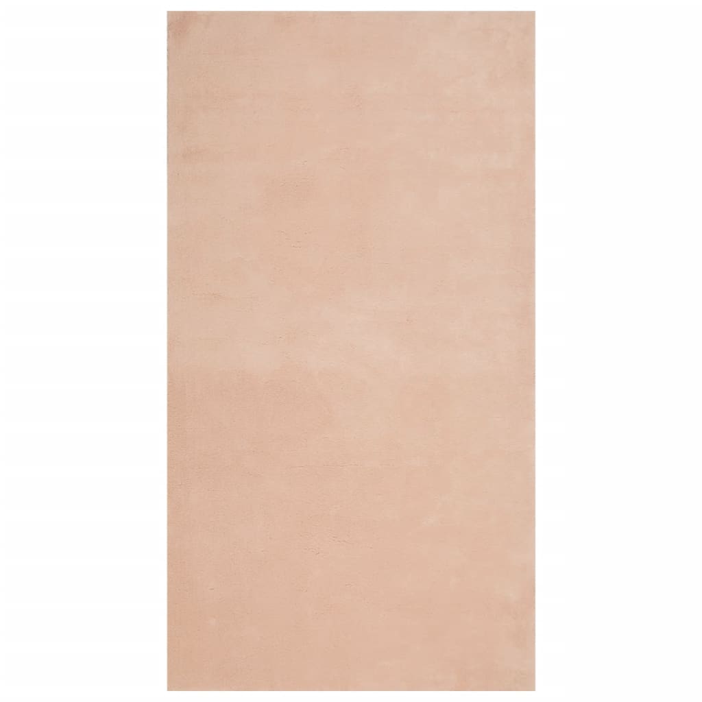 vidaXL Koberec HUARTE krátký vlas měkký a pratelný blush 60x110 cm