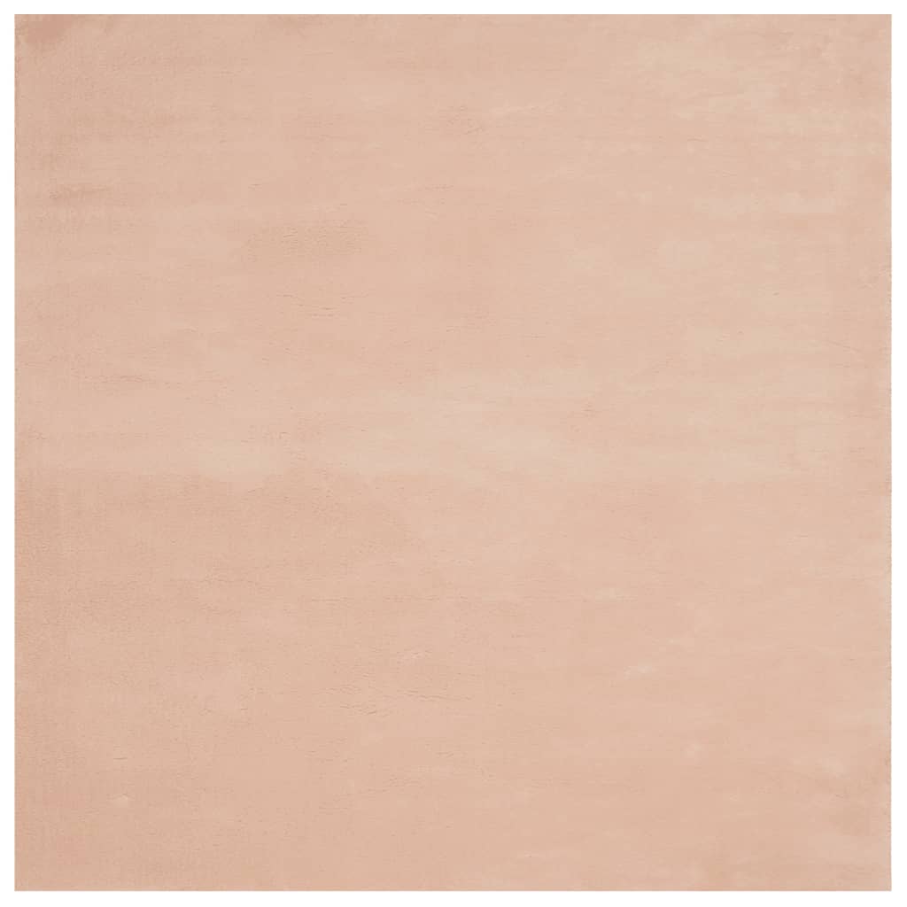 Thumbnail - vidaXL Teppich HUARTE Kurzflor Weich und Waschbar Blassrosa 200x200 cm