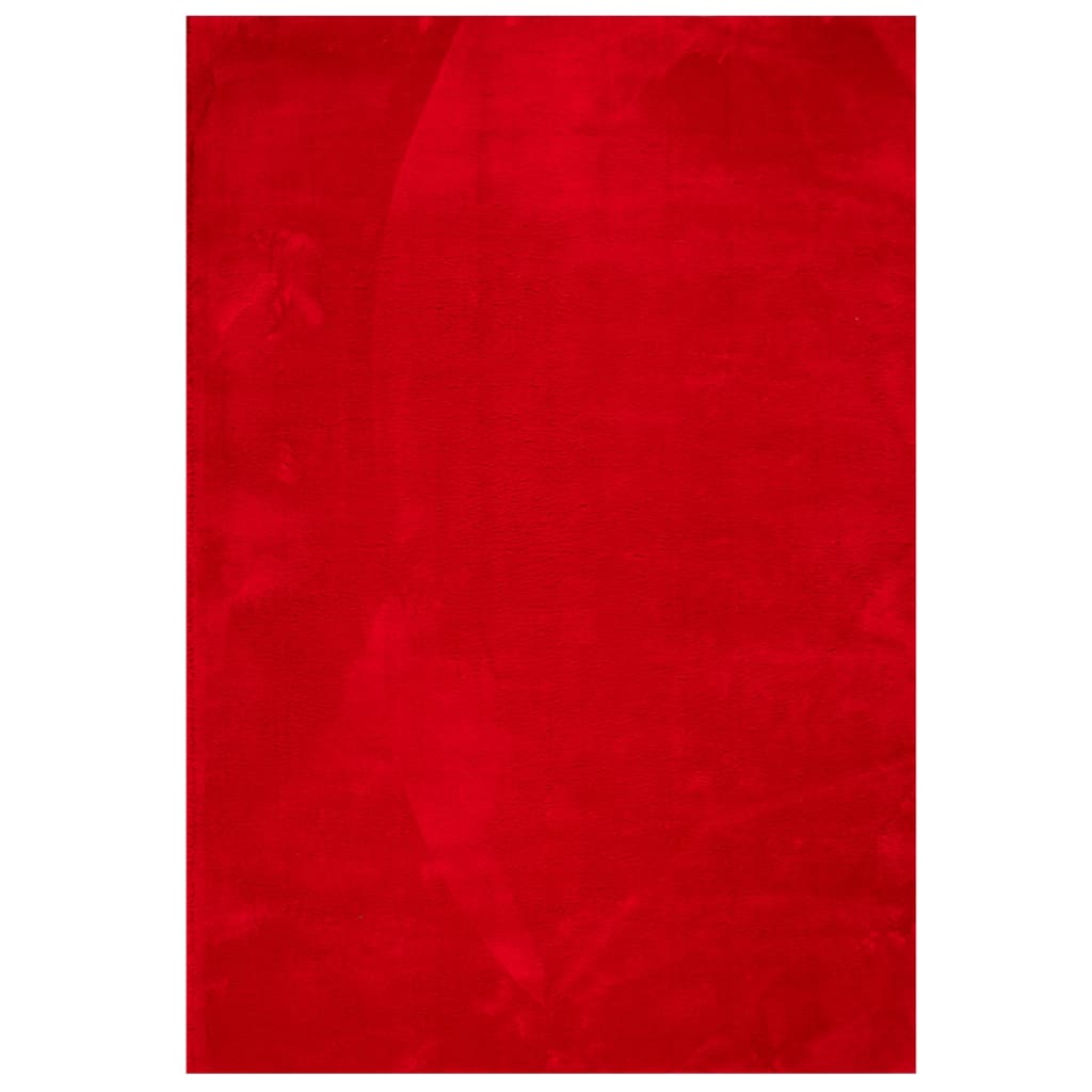 vidaXL Koberec HUARTE krátký vlas měkký a pratelný červený 140x200 cm